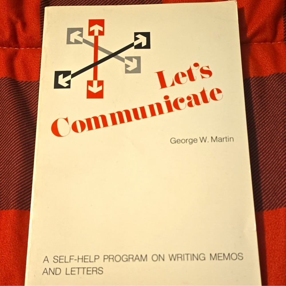 Vtg Let's Communicate George W. Martin 1970 Addison-Wesley Writing Business PB